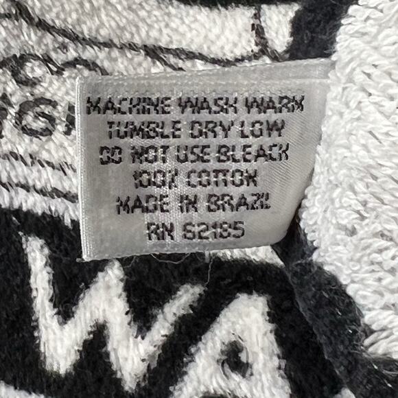 Vintage 80s Sex Wax Beach Towel Size 61” X 32” Mr Zog’s All Over Print Black - Picture 2 of 11